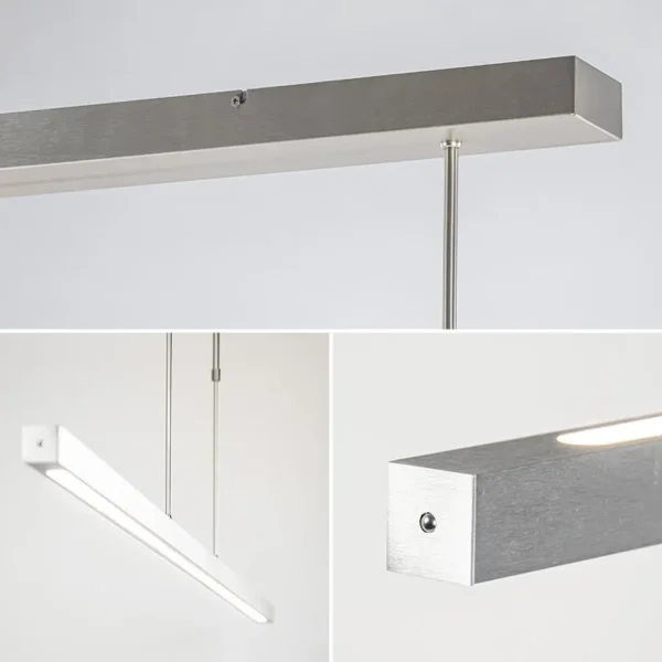 Clearance Straluma Aluminium LED hanglamp nikkel mat inclusief dimmer