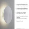 Discount Straluma Aluminium LED wandlamp op accu 3-standen dimbaar