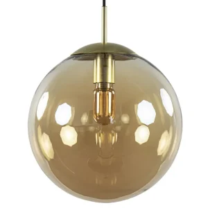 amber_glazen_hanglamp__cm_0.webp Online Straluma Amber glazen hanglamp 30 cm met messing en zwart