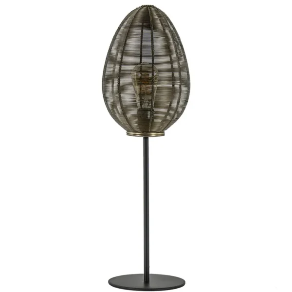 Fashion Straluma Antiek bronzen tafellamp Yaelle Light and Living
