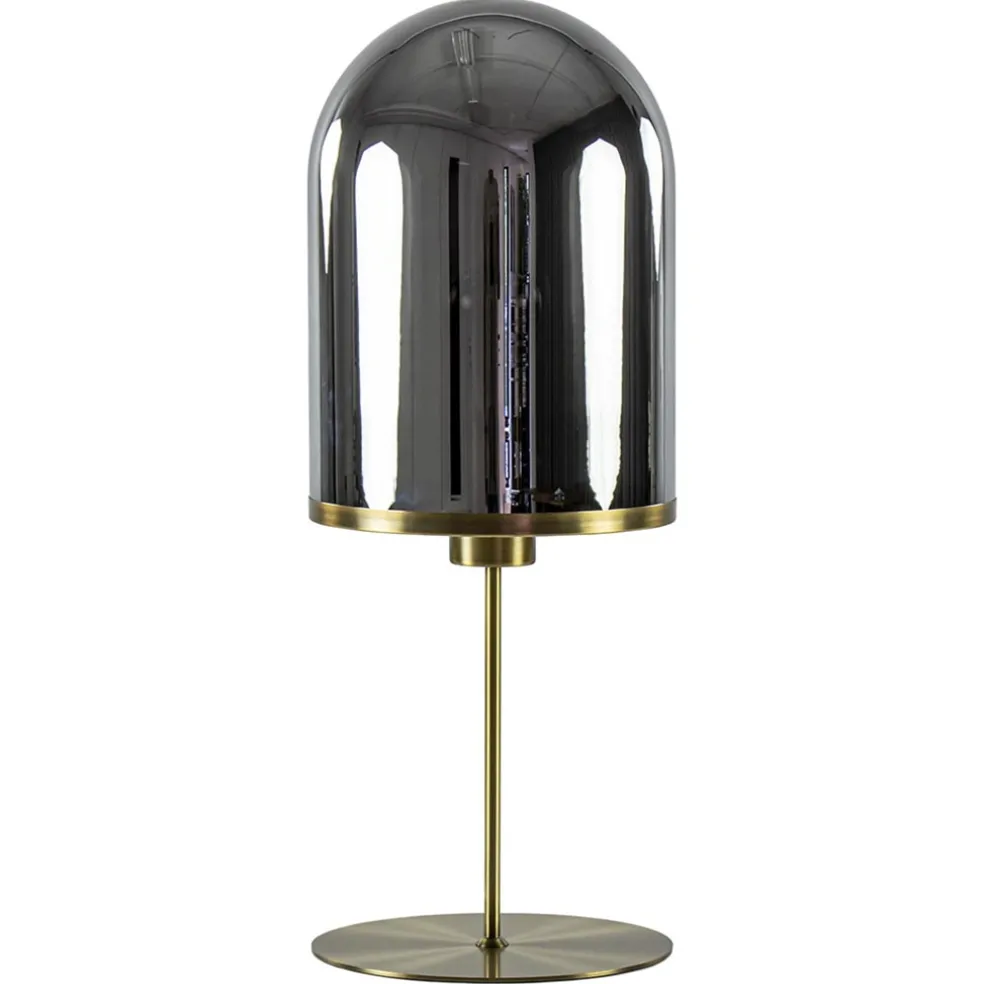 antiek_bronzen_tafellamp__0.webp Online Straluma Antiek bronzen tafellamp Maverick met smoke glas groot