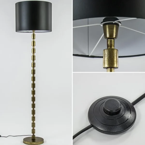 antiek_bronzen_vloerlamp__3.webp Best Straluma Antiek bronzen vloerlamp Malinda exclusief kap