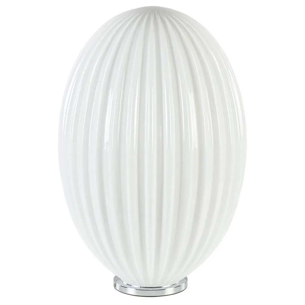 art_deco_tafellamp_chroom_0.webp New Straluma Art Deco tafellamp chroom met opaal glazen kap