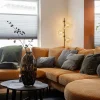 Best Straluma Art Deco vloerlamp zwart met amber glazen bollen