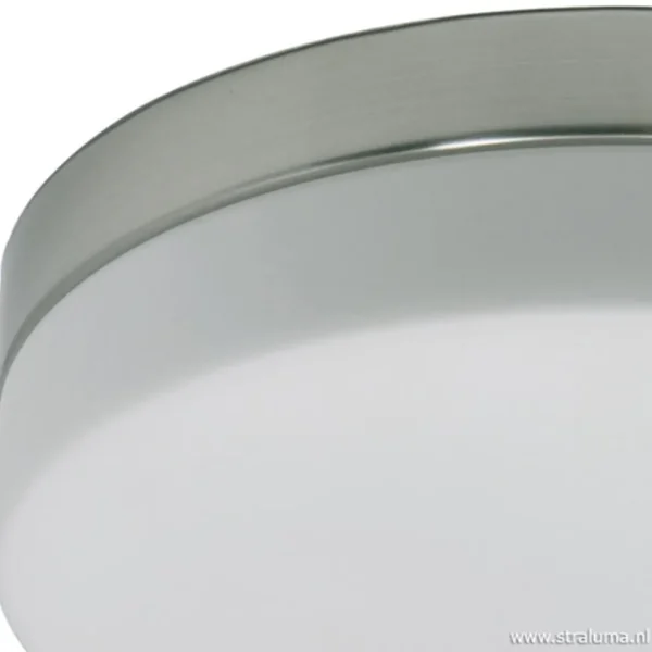 badkamer_plafonnire_staal_3.webp New Straluma Badkamer plafonnière staal met wit glas