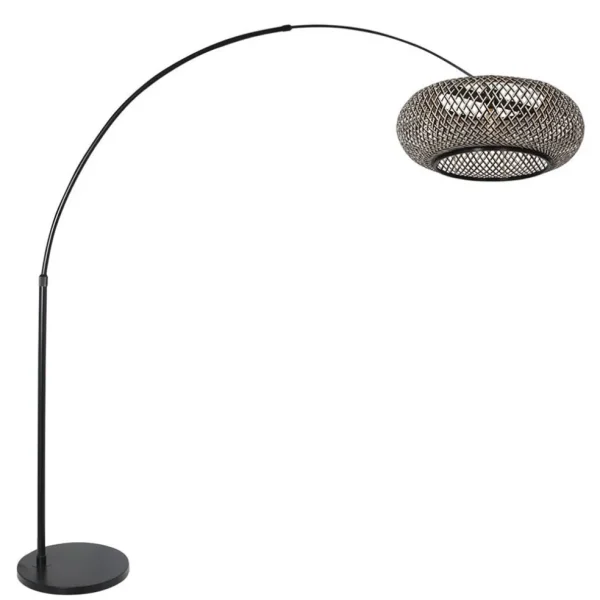 bamboe_kap_rond_x_cm_excl_1.webp Flash Sale Straluma Bamboe kap rond 60x25 cm exclusief booglamp