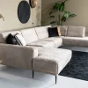 Store Straluma Bank Sef U-opstelling taupe