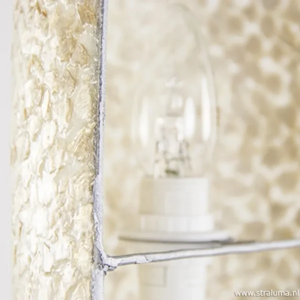 beach_wandlamp_goud_capiz_3.webp Best Sale Straluma Beach wandlamp goud capiz schelpen