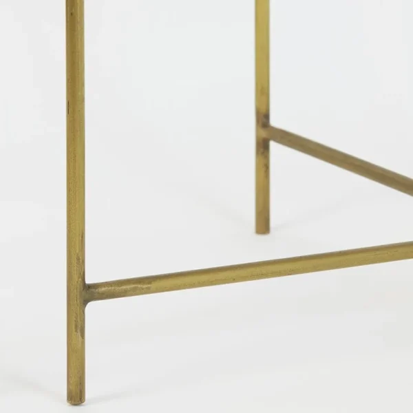 Shop Straluma Bijzettafel Delon set van 2 marrmer roze/goud