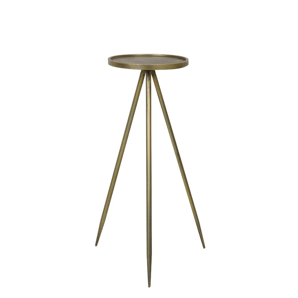 bijzettafel_envira_antiek_0.webp Fashion Straluma Bijzettafel Envira antiek goud Ø30x80.5 cm