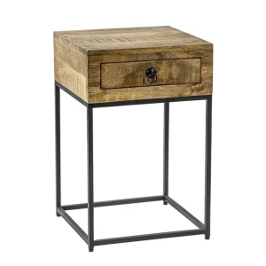 bijzettafel_met_lade_mang_0.webp Sale Straluma Bijzettafel met lade mangohout/metaal