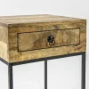 Sale Straluma Bijzettafel met lade mangohout/metaal