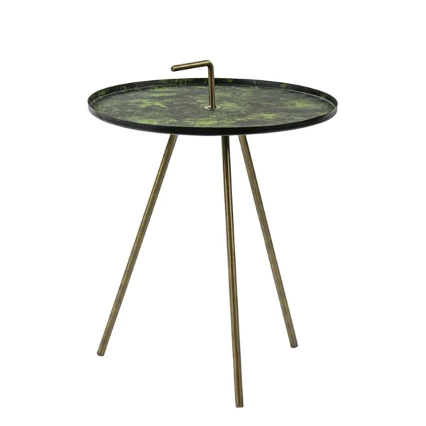 bijzettafel_saphire_groen_0.webp Outlet Straluma Bijzettafel Saphire groen met brons 39 cm