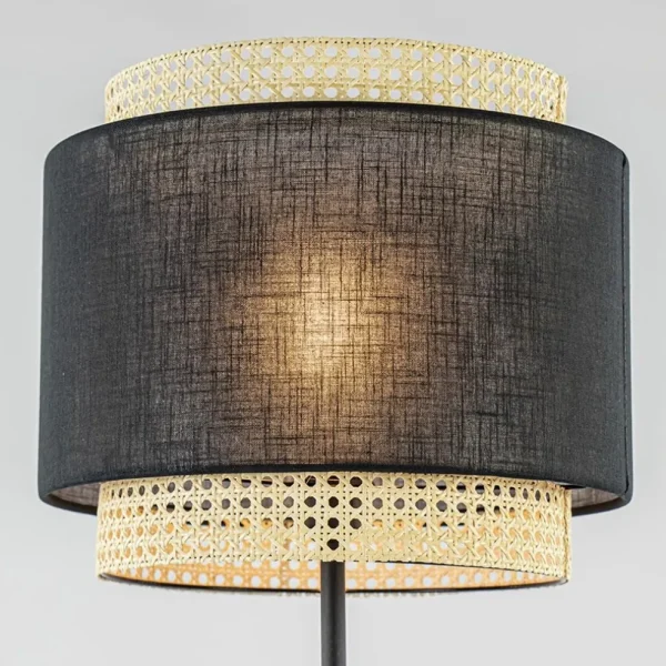 Flash Sale Straluma Boho vloerlamp mat zwart met webbing
