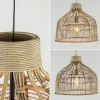 Cheap Straluma Botanische hanglamp Pocita rotan naturel 48 cm