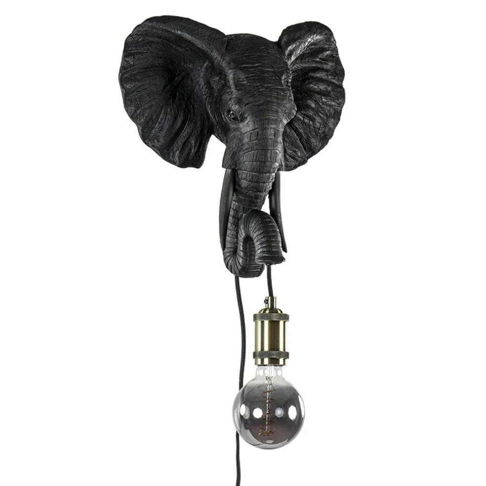 botanische_wandlamp_eleph_0.webp Shop Straluma Botanische wandlamp Elephant mat zwart