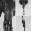 Shop Straluma Botanische wandlamp Elephant mat zwart