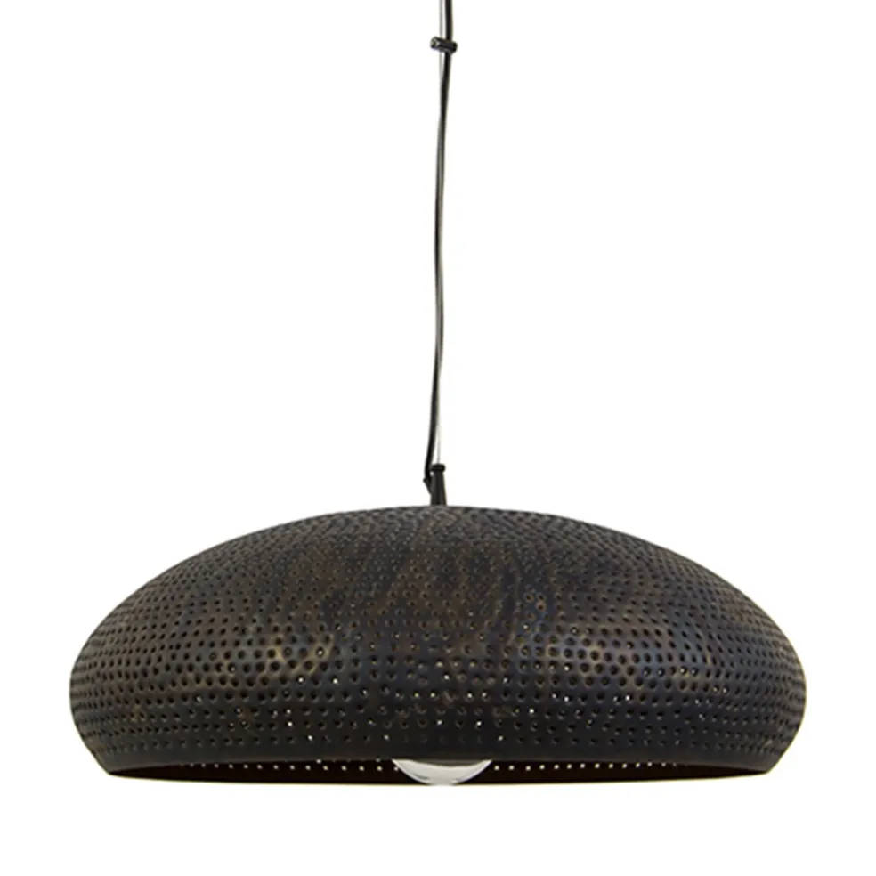 bronsbruine_hanglamp_met__0.webp Outlet Straluma Brons-bruine hanglamp met gaatjes