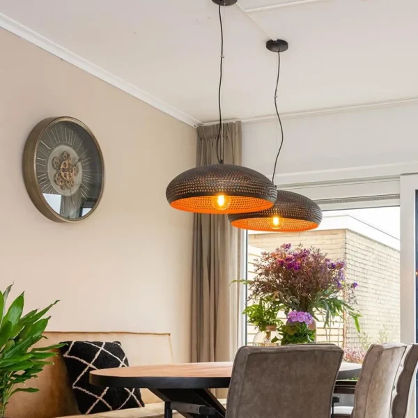 bronsbruine_hanglamp_met__4.webp Outlet Straluma Brons-bruine hanglamp met gaatjes