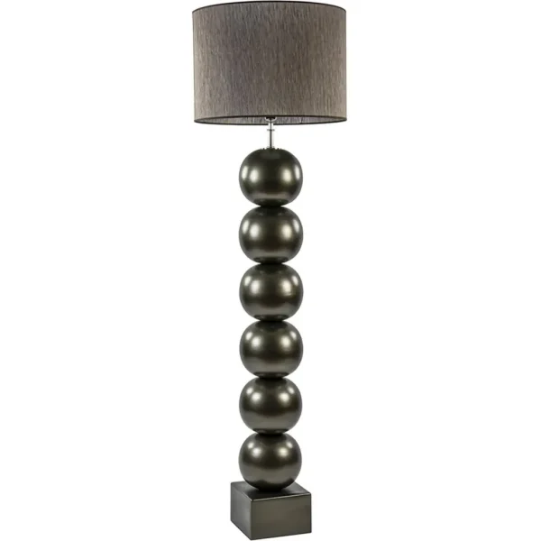 bronsbruine_vloerlamp_inc_0.webp Best Sale Straluma Brons/bruine vloerlamp inclusief ronde kap 50 cm