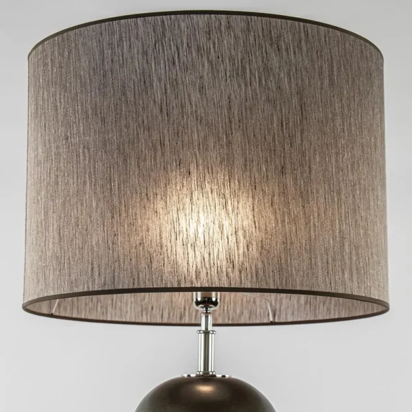 bronsbruine_vloerlamp_inc_2.webp Best Sale Straluma Brons/bruine vloerlamp inclusief ronde kap 50 cm