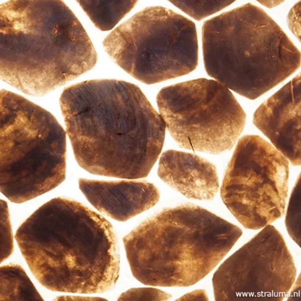bruin_gouden_hanglamp_met_3.webp Shop Straluma Bruin gouden hanglamp met capiz schelpen