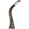 bruine_bureaulamp_led_met_0.webp Fashion Straluma Bruine bureaulamp LED met klok en alarmfunctie