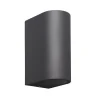 buitenlamp_afgerond_updow_0.webp Best Straluma Buitenlamp afgerond up+down antra. IP54