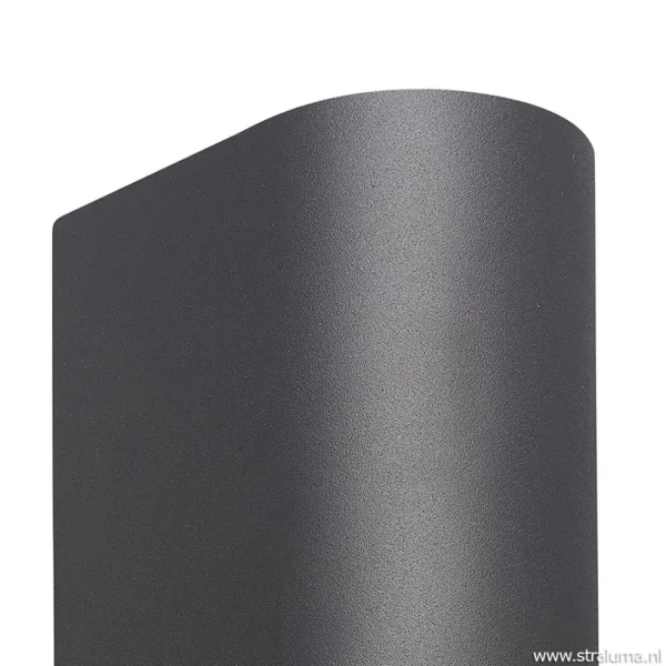 buitenlamp_afgerond_updow_2.webp Best Straluma Buitenlamp afgerond up+down antra. IP54
