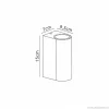 buitenlamp_afgerond_updow_3.webp Best Straluma Buitenlamp afgerond up+down antra. IP54