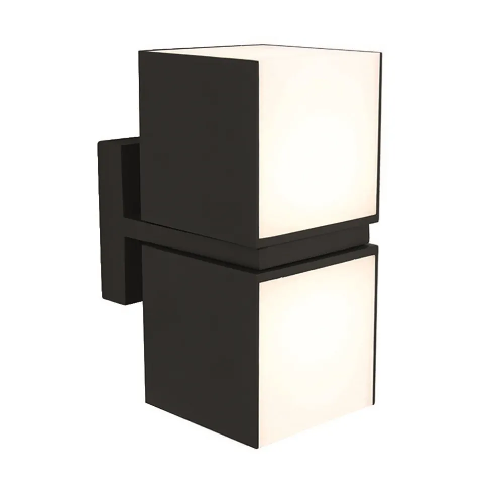 buitenlamp_cuba_double_sq_0.webp Outlet Straluma Buitenlamp Cuba double square zwart IP54
