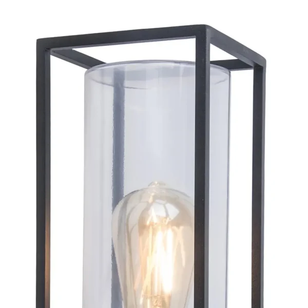 buitenlamp_flair_lantaarn_1.webp Store Straluma Buitenlamp Flair lantaarn op voet zwart IP44