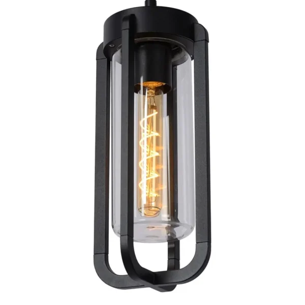 buitenlamp_hang_zwart_met_0.webp Fashion Straluma Buitenlamp hang zwart met glazen kap IP44