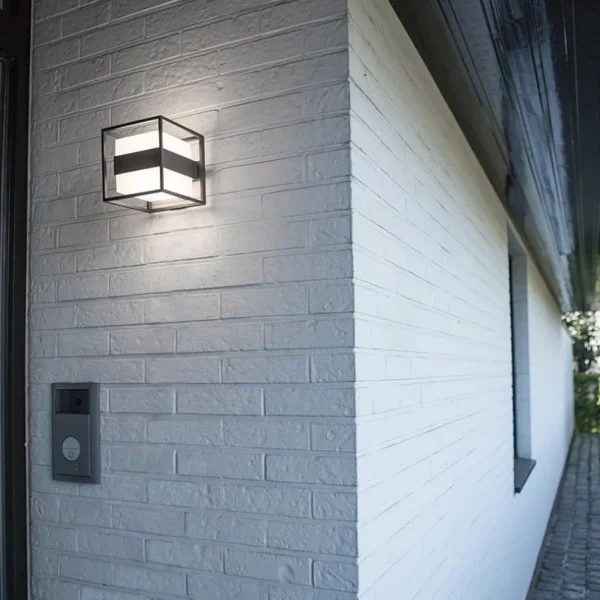 buitenlamp_kubus_ip_inclu_3.webp Cheap Straluma Buitenlamp kubus IP54 inclusief LED donker grijs