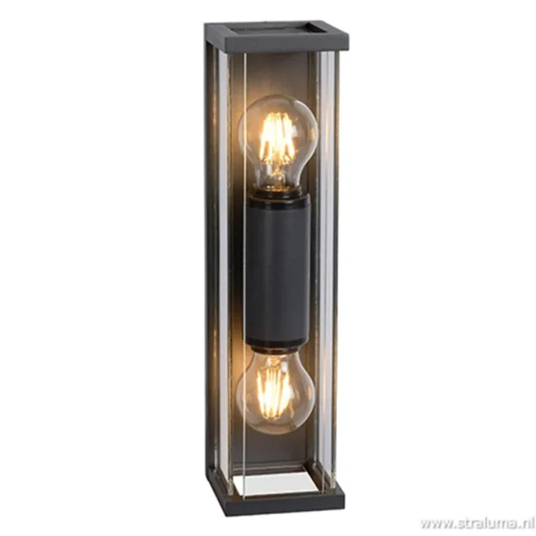 buitenlamp_l_lantaarn_ant_1.webp Hot Straluma Buitenlamp 2L lantaarn antraciet IP54