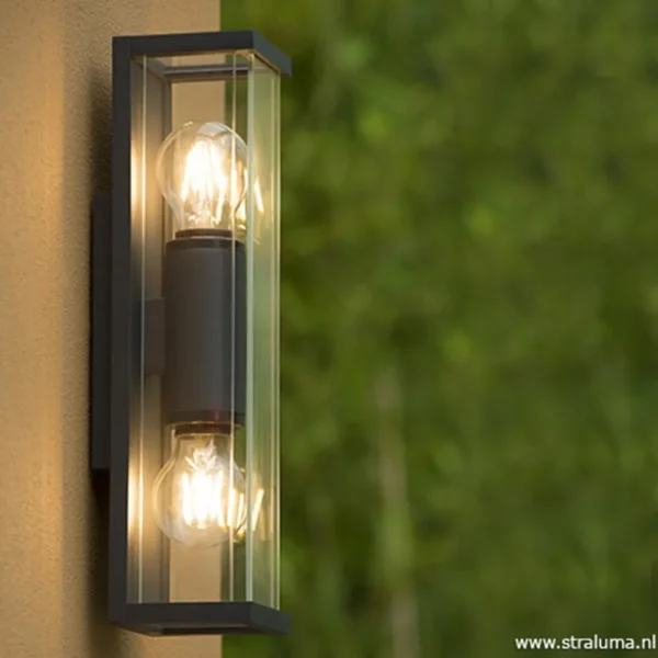 buitenlamp_l_lantaarn_ant_4.webp Hot Straluma Buitenlamp 2L lantaarn antraciet IP54