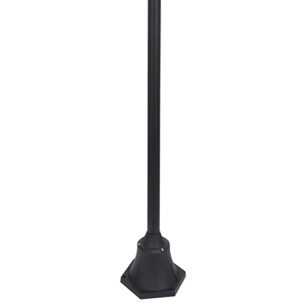Hot Straluma Buitenlamp lantaarn 3-lichts mat zwart met helder glas