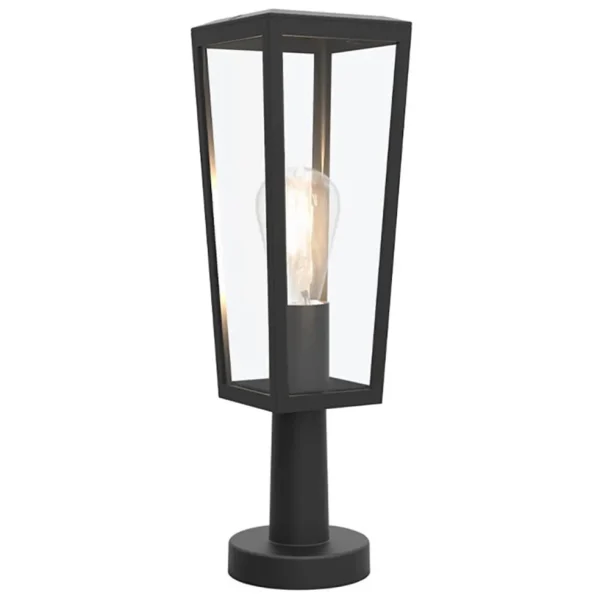 buitenlamp_lantaarn_op_vo_0.webp Store Straluma Buitenlamp lantaarn op voet zwart met helder glas