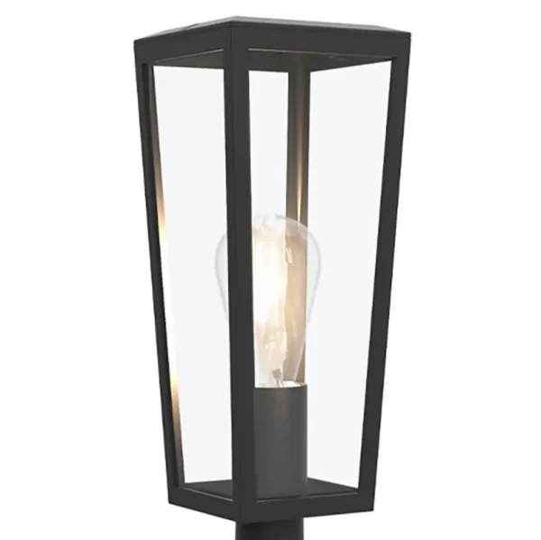 buitenlamp_lantaarn_op_vo_1.webp Store Straluma Buitenlamp lantaarn op voet zwart met helder glas