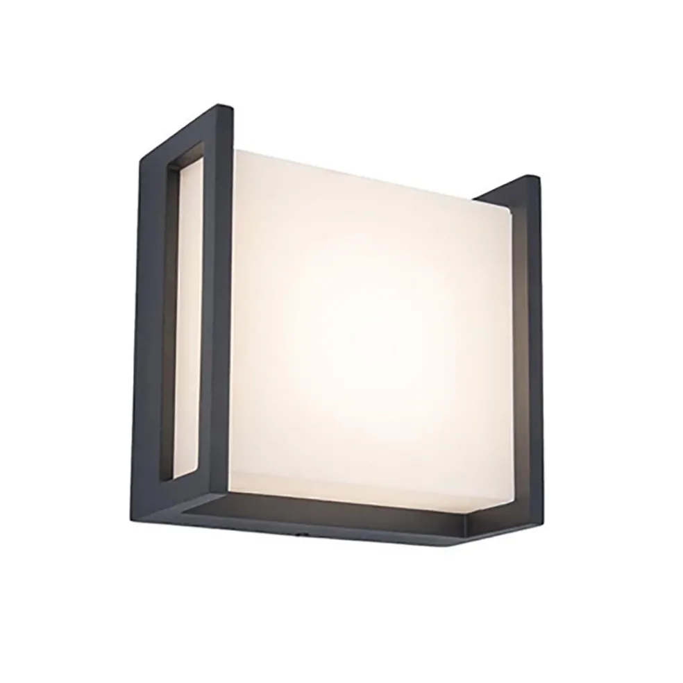 buitenlamp_led_wand_vierk_0.webp Fashion Straluma Buitenlamp LED wand vierkant donker grijs IP54