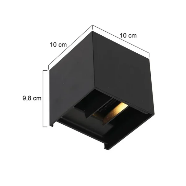 buitenlamp_logan_zwart__s_3.webp Clearance Straluma Buitenlamp Logan zwart + sch.sensor IP54