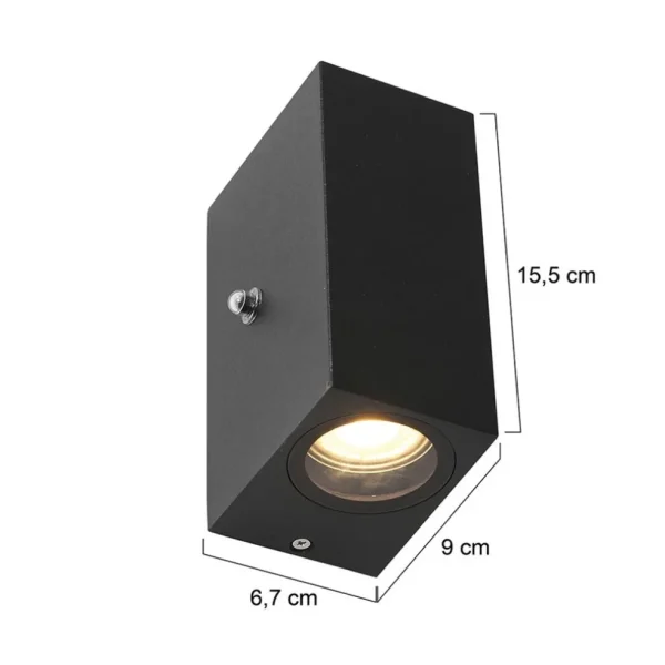 buitenlamp_logan_zwartsch_3-1.webp Store Straluma Buitenlamp Logan zwart+schemersensor IP44