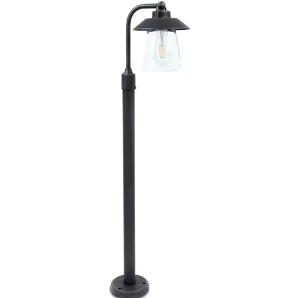 buitenlamp_op_paal_zwartr_0.webp Clearance Straluma Buitenlamp op paal zwart/roest met helder glas