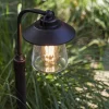 buitenlamp_op_paal_zwartr_3.webp Clearance Straluma Buitenlamp op paal zwart/roest met helder glas