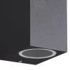 Cheap Straluma Buitenlamp rechthoek zwart up+down gu10 IP54