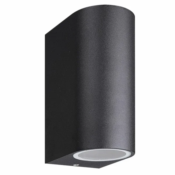 buitenlamp_updown_zwart_a_0.webp Clearance Straluma Buitenlamp up+down zwart afgerond IP54