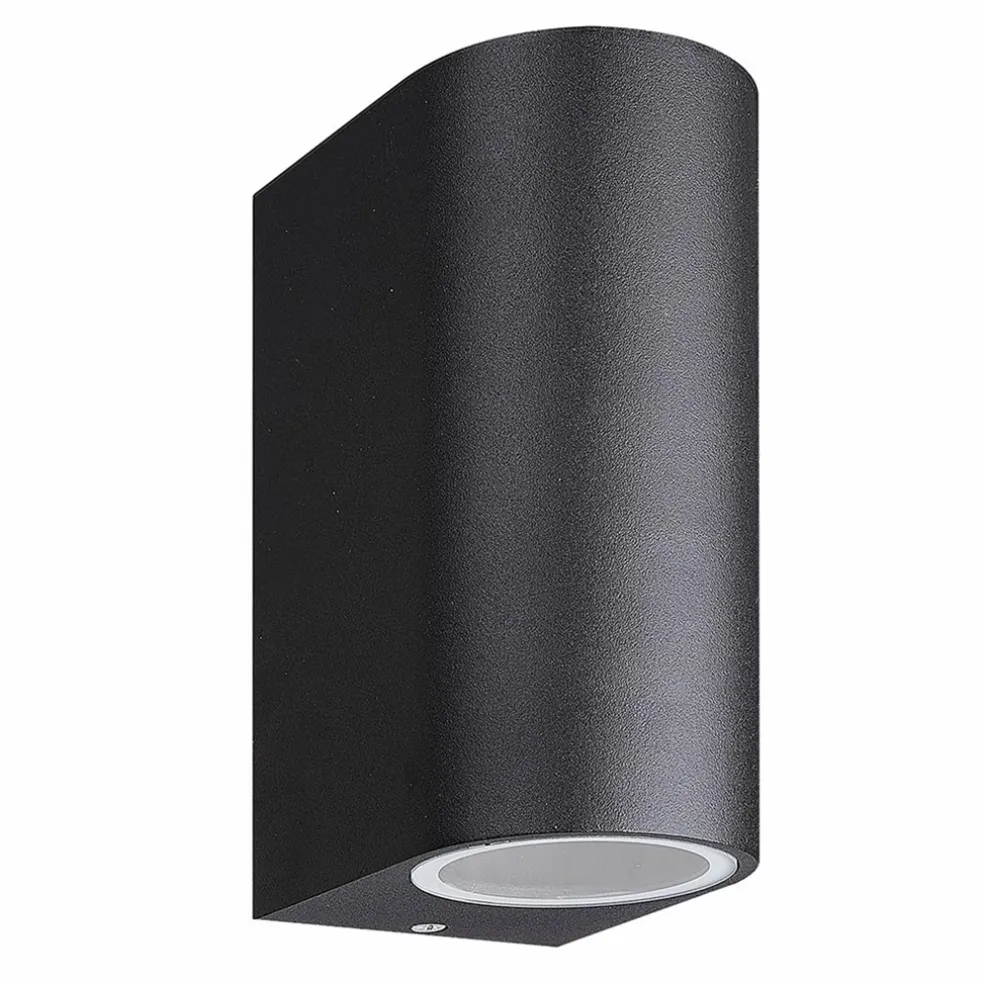 buitenlamp_updown_zwart_a_0.webp Clearance Straluma Buitenlamp up+down zwart afgerond IP54