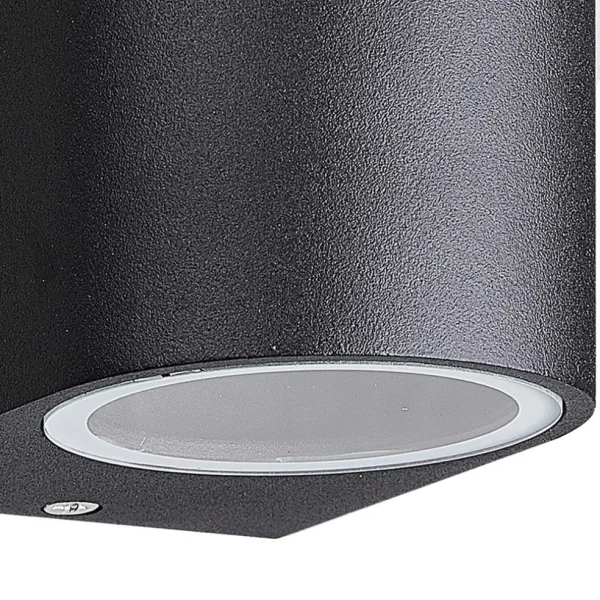 buitenlamp_updown_zwart_a_2.webp Clearance Straluma Buitenlamp up+down zwart afgerond IP54