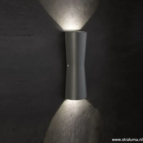 Clearance Straluma Buitenlamp wand antraciet up+down IP54