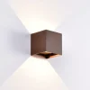 buitenlamp_wand_bruin_upd_1.webp Store Straluma Buitenlamp wand bruin up+down IP54